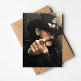 Lemmy Lounge Greeting card by Chris Tutty